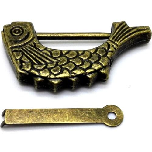 1pcs Mini Small Size Retro Vintage Finishing Drawer Gift Box Lock Padlock for Case