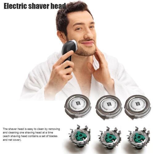 3PCS Shaver Head Electric Razor Blade Shaving Head for RQ11 RQ1150RQ1160RQ1175RQ1180RQ1150X