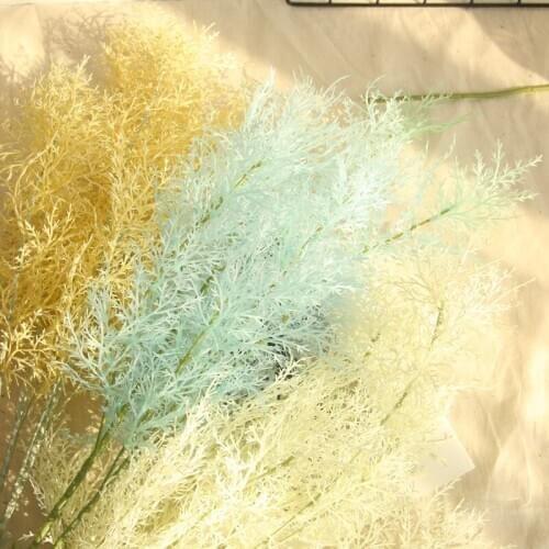 97cm three color Soft plastic artificial pine Christmas Wedding home Hotel Decorative Fake Flowers plantas artificiais wall