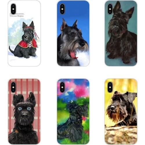 Customized Cases For Huawei Y5 Y6 Y7 Y9 Prime Pro GR3 GR5 2017 2018 2019 Y3II Y5II Y6II Black Scottish Terrier Dog Puppy Pattern