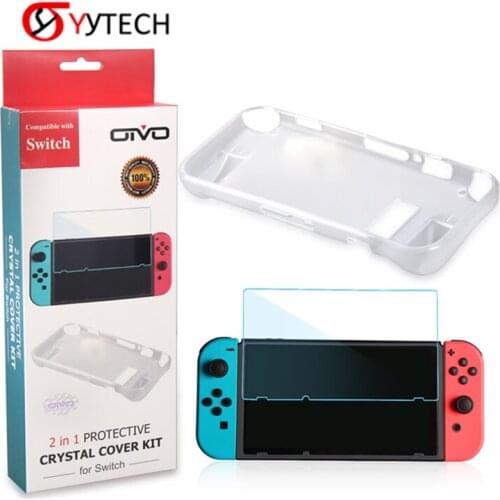 SYYTECH IV-SW036 Game Console 2 in 1Anti-Scratch Cover Crystal TPU Protective Cover For Nintendo-Switch Game Accessories