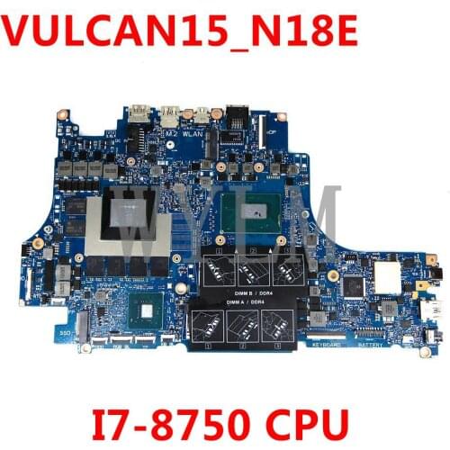 CN 0T3CD6 T3CD6 VULCAN15_N18E I7-8750 CPU N18E-G1-KD-A1 Mainboard For DELL G5 15 5590 Laptop Motherboard Tested Working Well