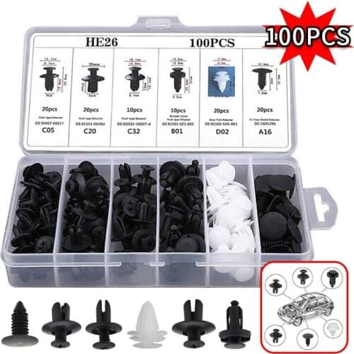 Car Fastener Clip Mixed Body Push Retainer Pin Rivet For Citroen C4 Cactus C3 Picasso C5 Aircross DS7 DS4 C-Elysee