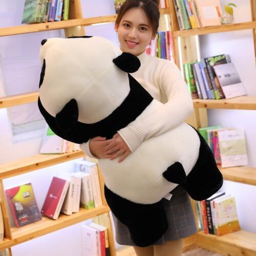 Dorimytrader New Giant Animal Panda Plush Toy Big Stuffed Bear Doll Hugging Pillow for Children Gift Deco 35inch 90cm DY50669