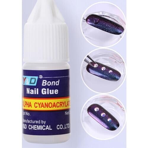 Nail Glue Fast-dry Adhesive Acrylic French Art False Tips 3D Decoration Glue Nail Rhinestone Makeup Cosmetic Manicures Tools