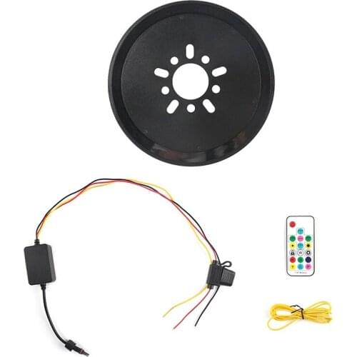 RGB Spare Tire Brake Light Wheel Light 3Rd Third Brake Light for Jeep Wrangler JK YJ TJ 2007-2018 JL 2018-2020