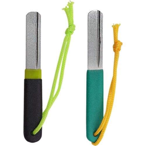 Portable Outdoor Double Groove Fishing Hook Sharpening Hone New Fishing Grinding Hook Sharpener Tool Fish Accessories