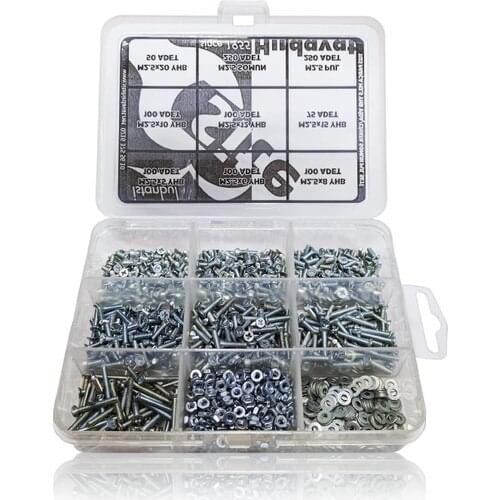 Site Hardware M2.5 YHB Screw Bolt Nut Washer Set-1125 Parts