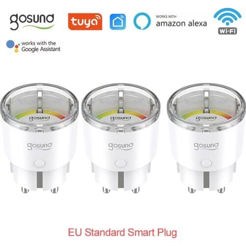 Gosund 15A WiFi Mini Electrical Smart Socket EU Plug Outlet APP Tuya/smart Life Home Remote Voice Control For Alexa Google Home