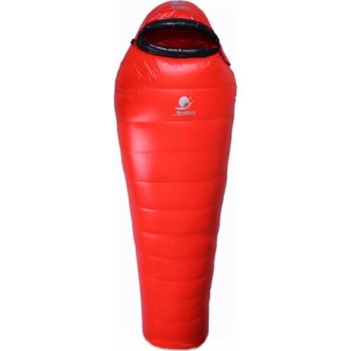 New Arrival High Quality 1500/1800/2000/2200g White Goose Down Filling Outdoor Camping Comfortable Breathable Sleeping Bag