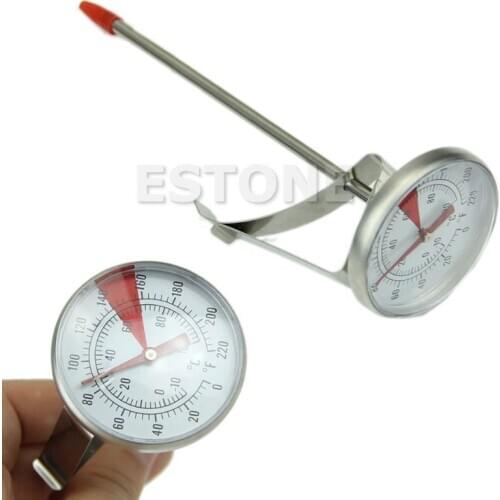 Stainless Steel Thermometer Cooking Oven BBQ Milk Food Meat Probe Gauge 100°C