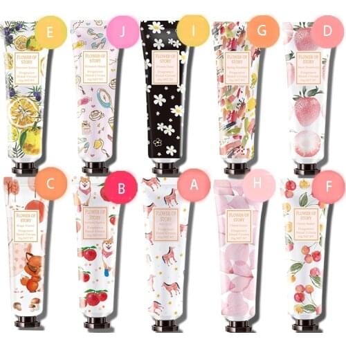 Floral Fruity Repair Hand Cream Moisturizing Anti-chapping Skin Whitening Hand Cream Winter Anti-crack Hand Cream Skincare