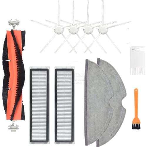 For Xiaomi Dreame D9 Robot Vacuum Cleaner Main Roller Brush Side Brush HEPA Filter Cleaning Tool Replacement Accessories Parts