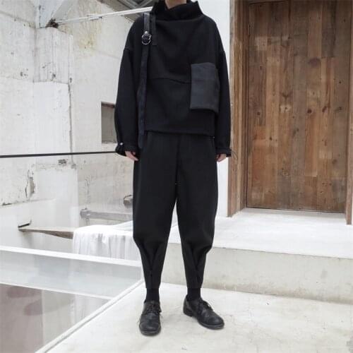 Winter ladies new heaps heaps high collar solid color splicing big pockets long sleeves thickened short jacket cuff rope loose