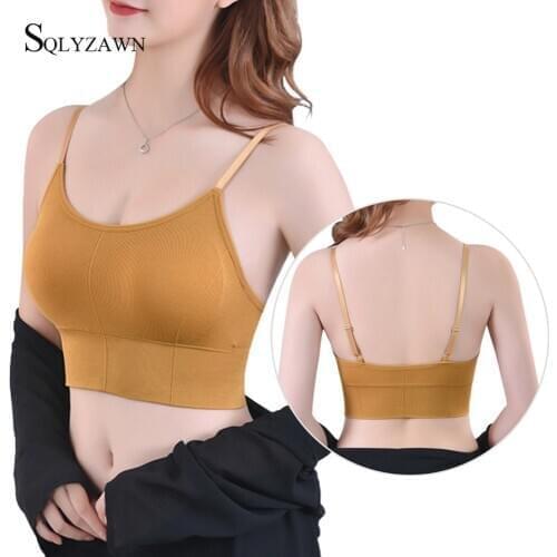 Woman Sexy Latex Bra Bottoming Tube Top Fashion Comfortable Nylon Push Up Gather Straps Seamlessly Wrapped Chest Underwear