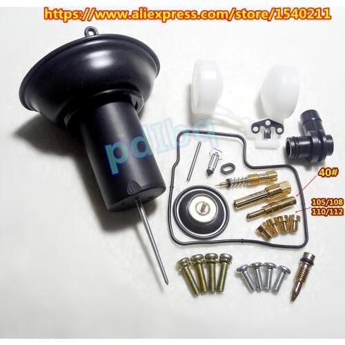 1set $ 22)HMHonda cruiser V-cylinder Shadow VT750CC motorcycle carburetor repair kit with plunger assembly and float