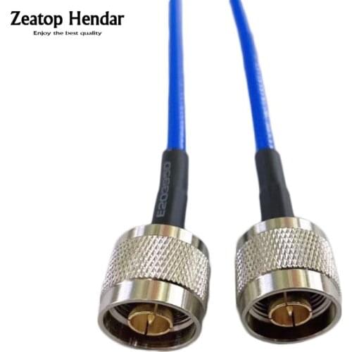 1Pcs Semi Rigid RG402 Blue Cable N Male Jack to N Male Plug RF Coaxial Jumper Pigtail Wire 10CM 15CM 20CM 30CM 50CM 1M