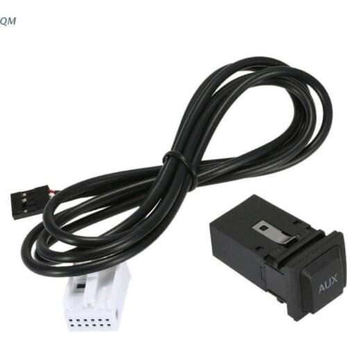 13MF Car USB AUX Switch Cable for vw1 Golf GT I R MK6 MK5 Jetta RCD310 RCD510