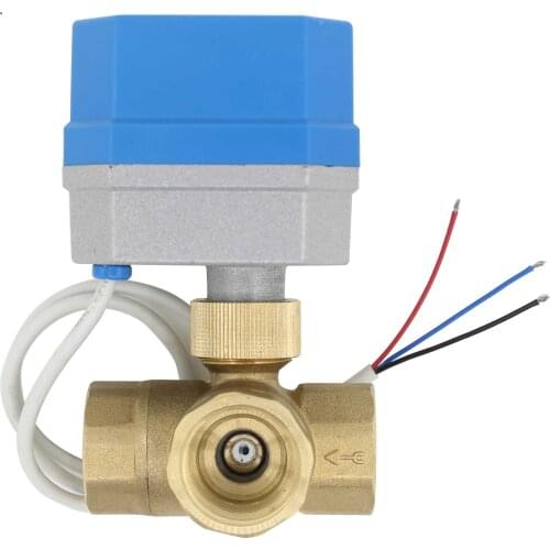 2 Modes - 3 Port motorised Valve Motorized Valve 3 Way Ball Valve 12v - Three Port Valve 1/2 3/4 1 1-1/4 1-1/2 inch