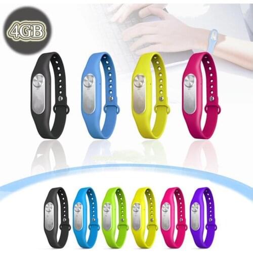 2021 Fashion Wearable Wristband Voice Recorder USB Pen 4/8/16GB Digital Audio 20 Hours Recording Free Shipping