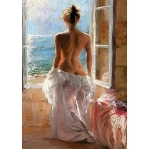 ARMYQZ 5d diamond embroidery full round, nude couple, diy, cross stitch diamond mosaic painting, diamond painting men and woman