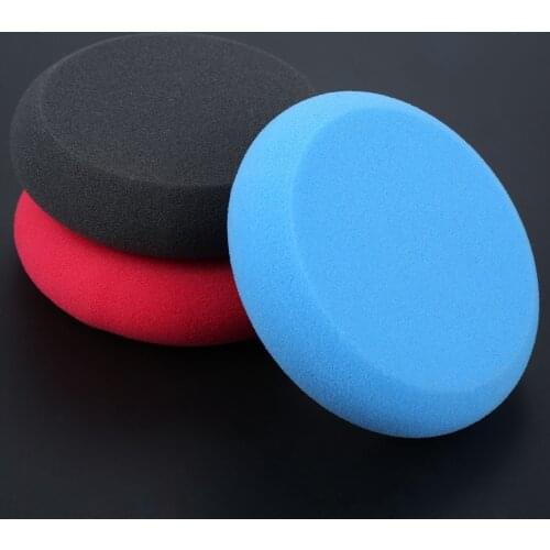 1Pc 95mm/3.74 inch Car Foam Waxing Pads Vehicle Sponge Applicator Glass Paint Polishing Wash Brush Cleaning Tools Car-styling