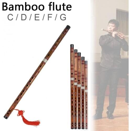 Bamboo Flute Professional Woodwind Musical Instruments CD E F G Key Chinese Transversal Flute Woodwind Instruments