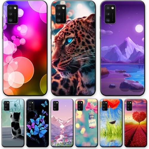 For Samsung A41 Case TPU Protective Case For Samsung Galaxy A41 a41 Soft Silicone Phone Back Cover For Samsung A41 A 41 Leopard