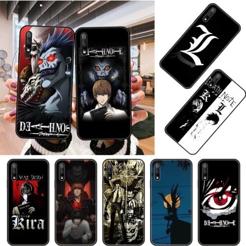 Phone Case For Huawei Honor 9X 9 9A 10 20 8X 8A 8S 7X 7A i 6A Pro Play Lite Black Cover Funda Soft Anime Japan Death Note