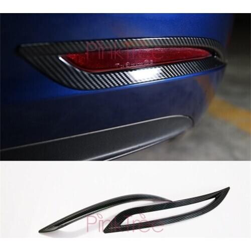 For Tesla Model 3 2017 2018 2019Rear Fog Lamp Cover Light Trim Car Styling Accessories Chrome ABS
