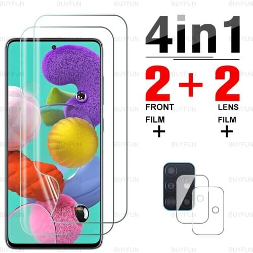 For Galaxy A51 Full cover Front Hydrogel Film for samsung galaxy galaxi A11 A21 A71 A31 A41 screen protector camera safety film