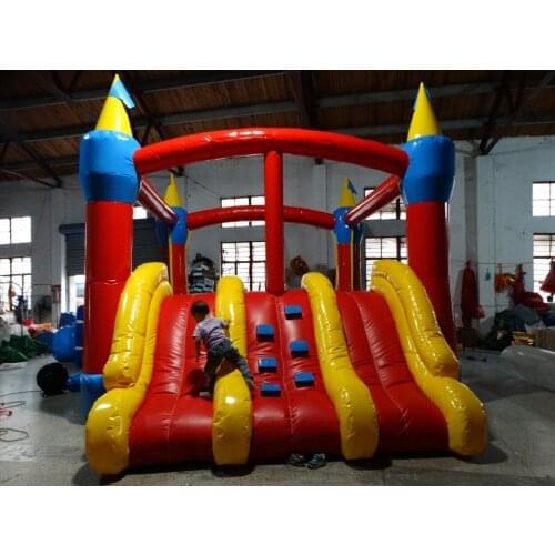 Inflatable Outlet Dual slide inflatable combo bounce house bouncy castle moonwalk