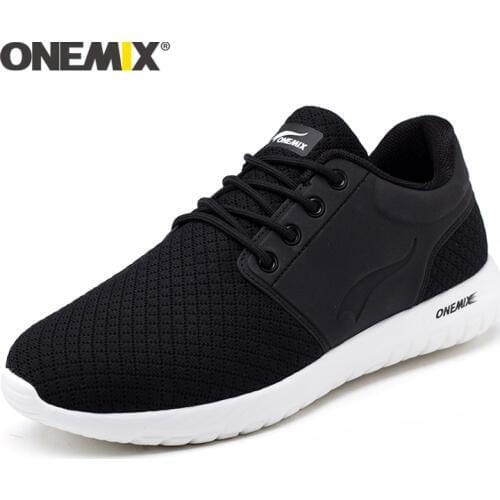 Onemix new running shoes for men breathable mesh men sports sneaker lightweight sneaker for outdoor walking trekking shoes women