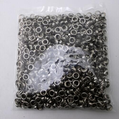 1000set 5MM COPPER Antique Silver eyelets buttons clothes accessory handbag findings