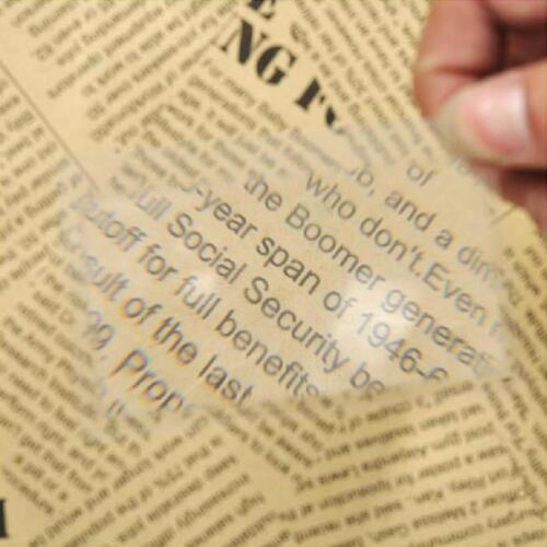 3 X Magnifier Magnification Magnifying Fresnel Lens Pocket Credit Card Size Transparent Magnifying Glass Tool