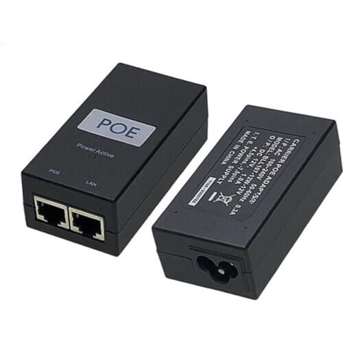 AC 100V-240V to DC 12V 1A 15V 0.8A 24V 0.5A RJ45 Connector Charger POE Power Over Ethernet Power Supply Adapter