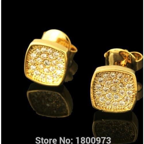 Adixyn Gold Cubic Zirconia Earrings for WomenGirls . Gold Color Earrings Middle east Arabic Ethiopia African Australia Desigh