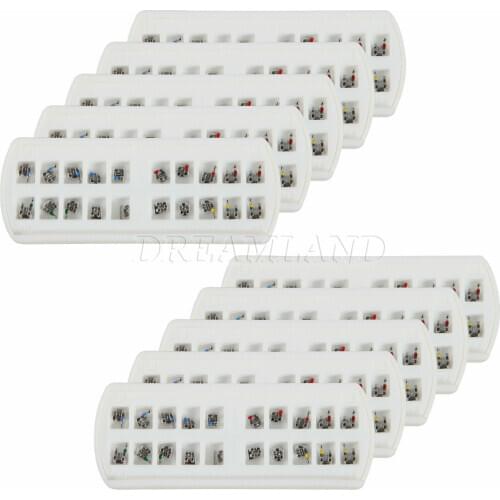 200pcs Dental Orthodontics Mesh Base Brackets Brace Mini Roth 022"Slot 3 4 5Hook Used For Orthodontic Dental Treatment