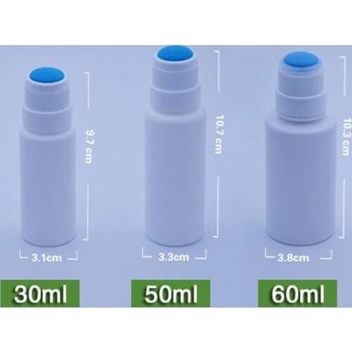 30ml 50ml 60ml white HDPE bottles,Plastic Bottle, press Bottle with white cap F1087