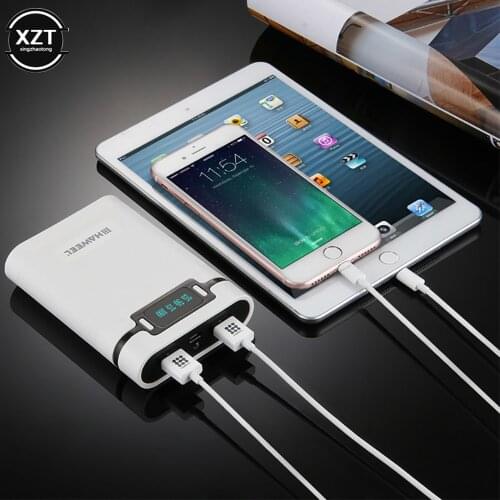 4*18650 battery Charger DIY Power Bank Case Dual USB Output LED Indicator Lithium Batteries Smart Mobile Charging Storage Box