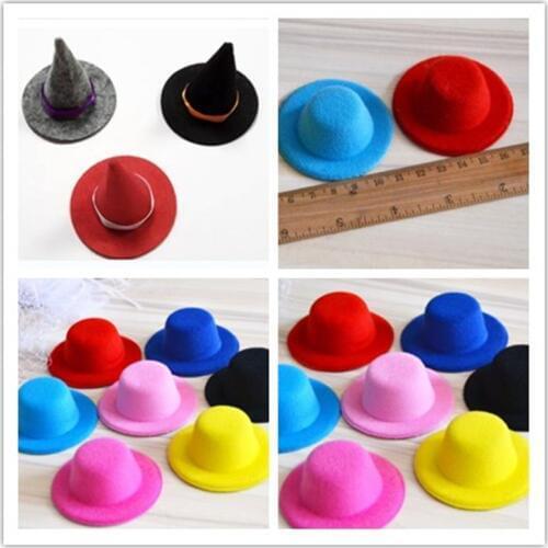 DIY Hat Pet Dog Grooming Halloween mini witch hat decoration Gift Handmade Cat Puppy Hairpin Top Hat Hair Clip 30pcs/lot