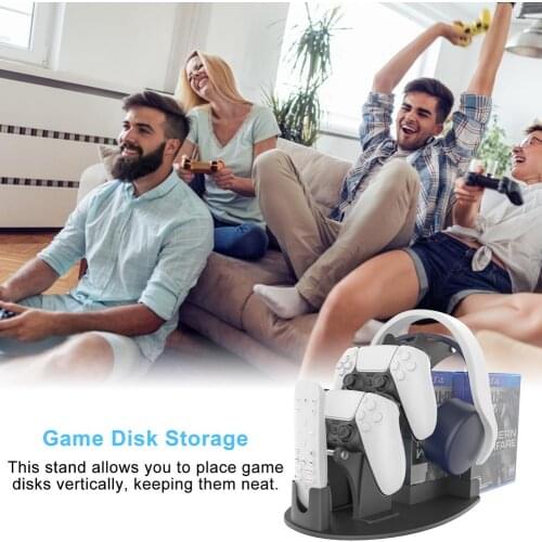 For PS5 Game Storage Organizer Universal Controller Stand Remote Holder For Xbox Sereis X/Xbox One/PS5/4/Switch/Steam Controller