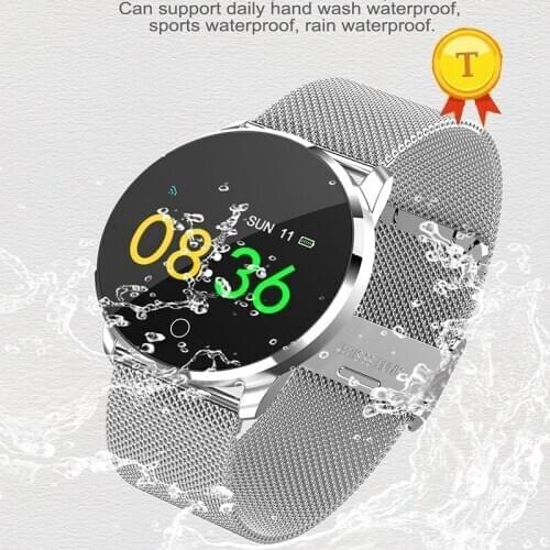 2018 best blood pressure man woman round swimming Smart Band Bluetooth Wristband Heart Rate Monitor Fitness Tracker for iphone x