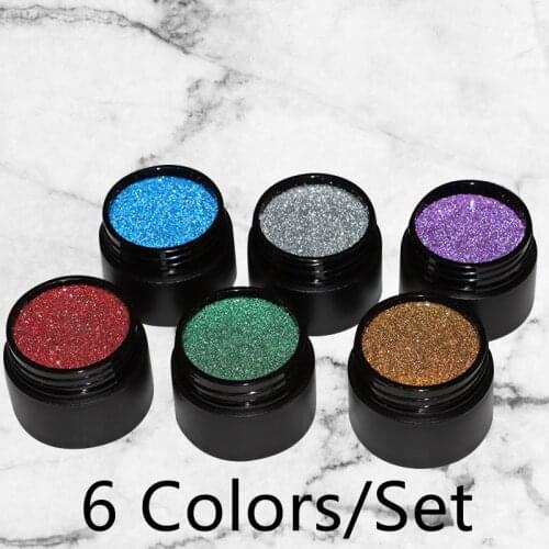 6 Colors/Set Gel Spider Gel Nail Polish Stretch Creative Drawing Wire Line Strong Pull Tearing Nail Art Manicure Multiple Colors