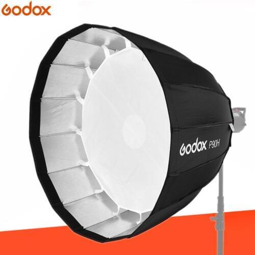 Godox P90H 90CM Deep Parabolic Bowens Mount Portable Softbox for Studio Flash Photo Studio