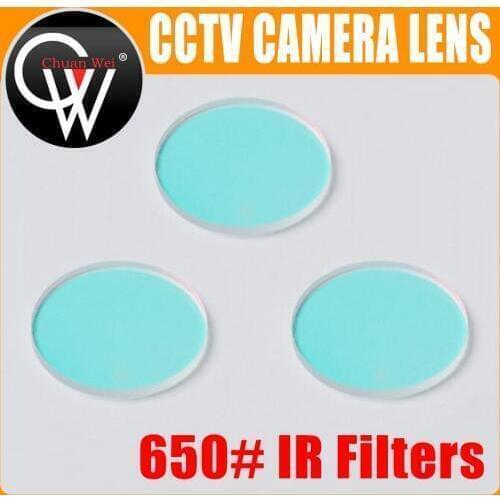 650 IR filter Suitable for use with M12 interface and M14 interface CCTV lens