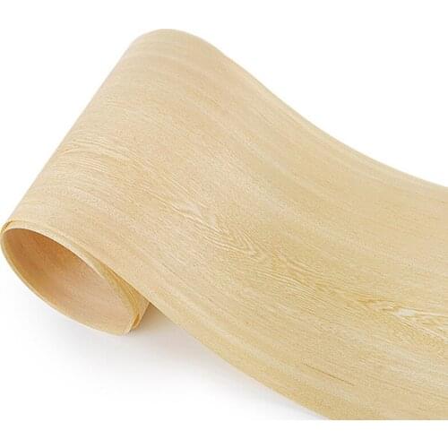 2pcs L:2.5Meters Width:200mm Thickness:0.2mm Natural Chicken Wing Wood Veneer Yellow Pattern Chicken Wing Wood Solid Wood