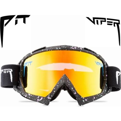 PIT VIPER Ski Goggles Double Layers Anti-fog for Men Women Anti-radiation Outdoor Sport Snow Eyewear Snow Boarding Goggle UV400