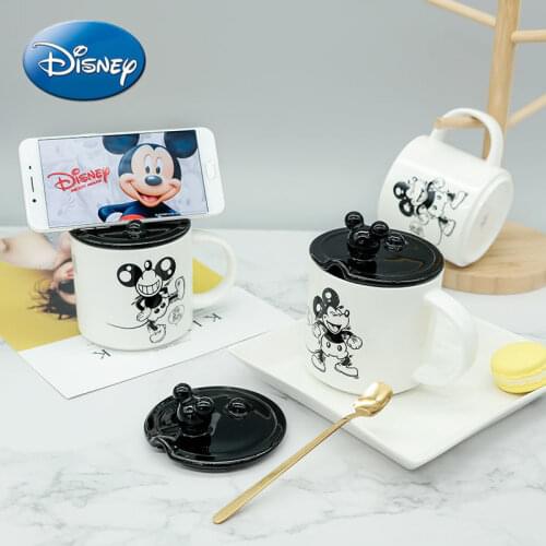 Disney Cute Mickey Mobile Phone Stand Dormitory Artifact 3D Mickey Head Ceramic Mug Household Mug