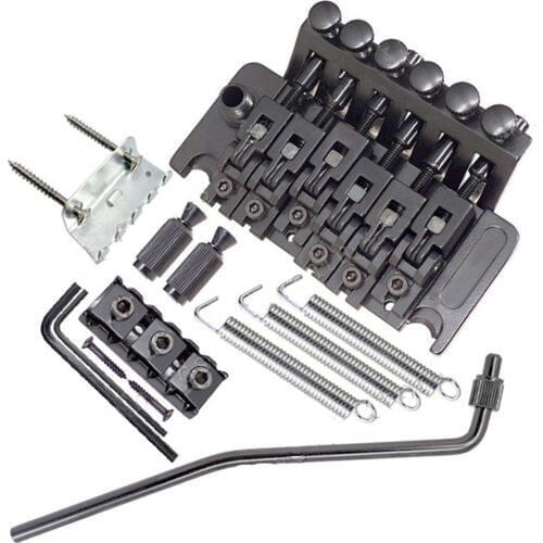 B001 A set of Electric guitar Bridge Black Tremolo Double Locking Systyem Pulled guitar accessories parts